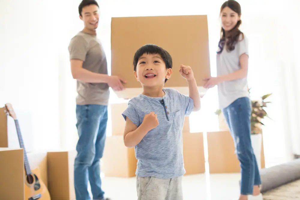Family with the best home movers Singapore for stress-free relocation